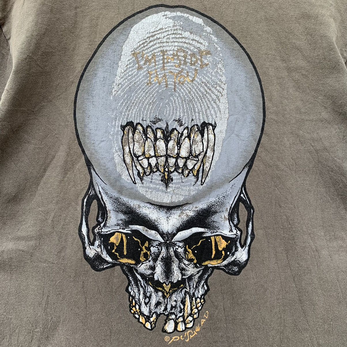 Band Tees × Metallica × Vintage RARE🔥SUNFADED METALLICA PUSHEAD I’M INSIDE I’M YOU T-SHIRT Size US L / EU 52-54 / 3 - 8 Thumbnail