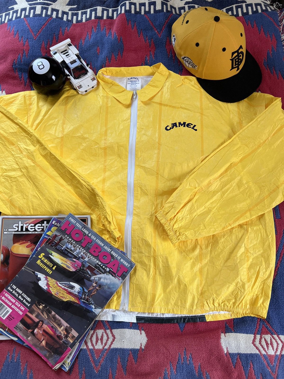 Camel × Vintage 90's joe camel promotional rain jacket