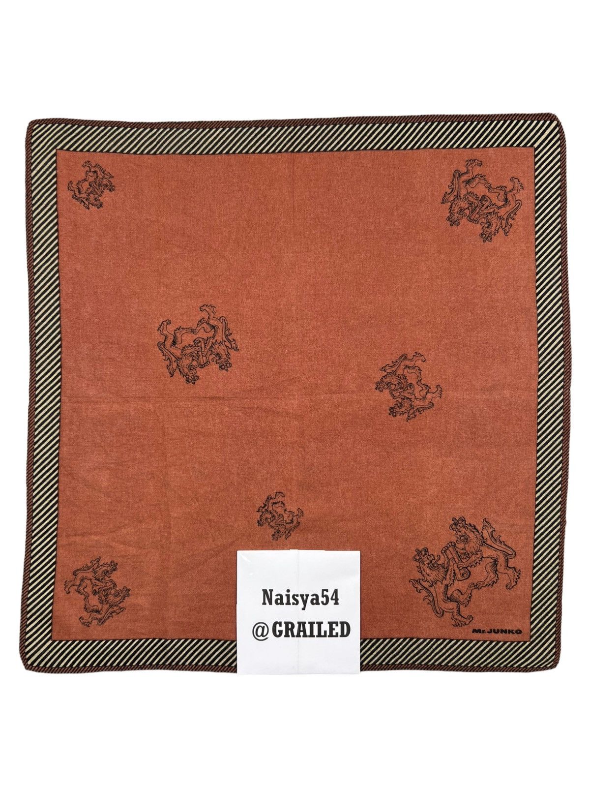 Mr. Junko Mr. Junko Handkerchief Neckerchief Bandana Pocketsquare Size ONE SIZE - 6 Thumbnail