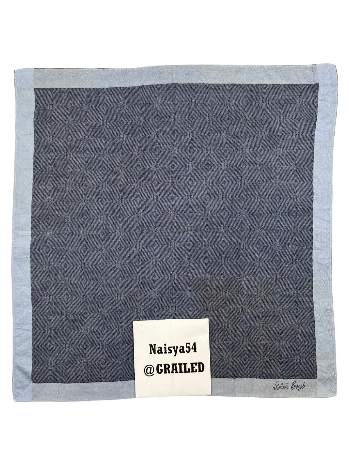 Japanese Brand Peter Boyd Handkerchief Neckerchief Bandana Pocketsquare Size ONE SIZE - 6 Thumbnail