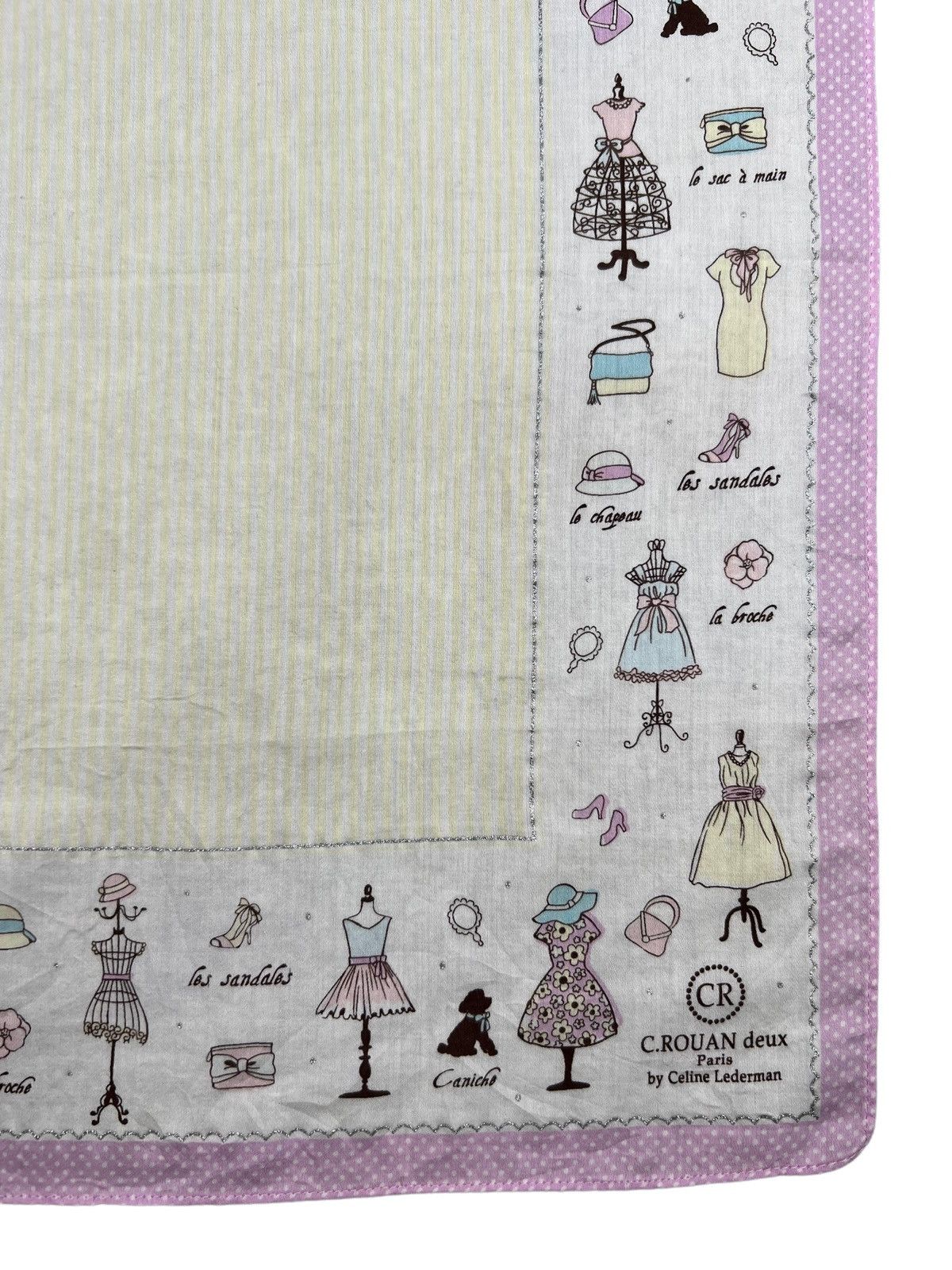 Celine C.Rouan Deus By Celine Lederman Handkerchief Neckerchief Size ONE SIZE - 3 Thumbnail