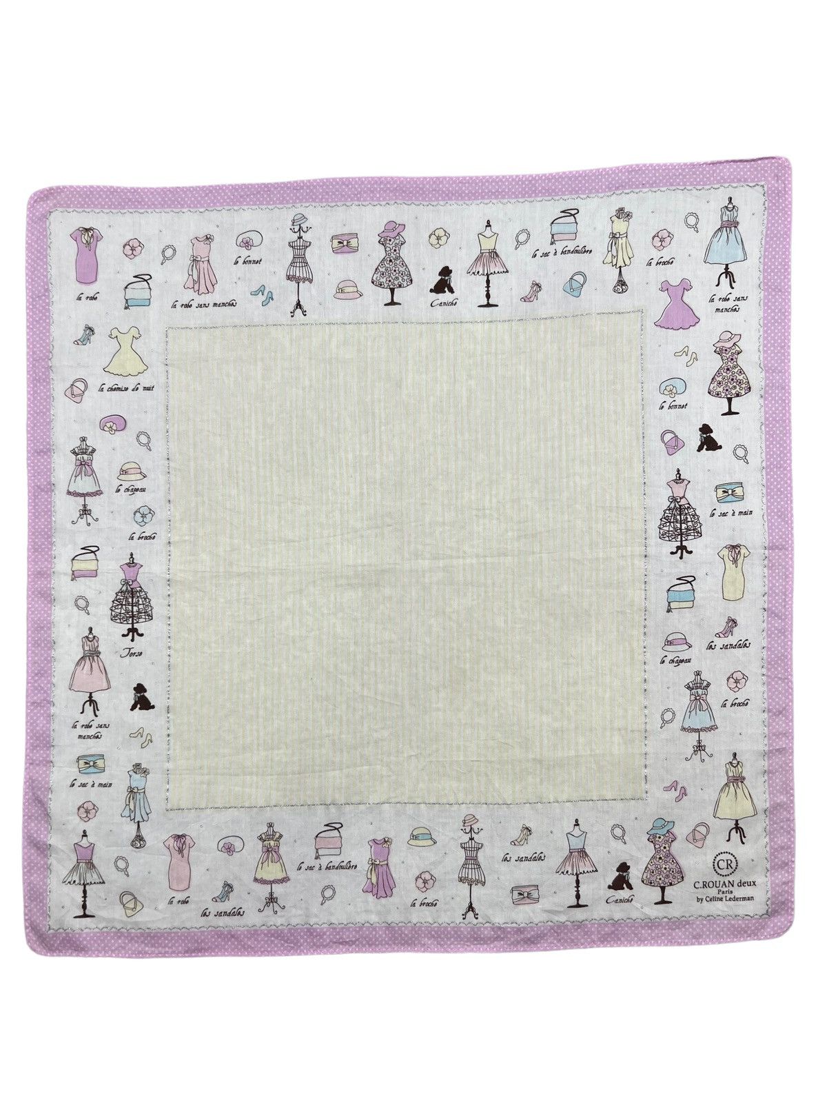 Celine C.Rouan Deus By Celine Lederman Handkerchief Neckerchief Size ONE SIZE - 2 Thumbnail