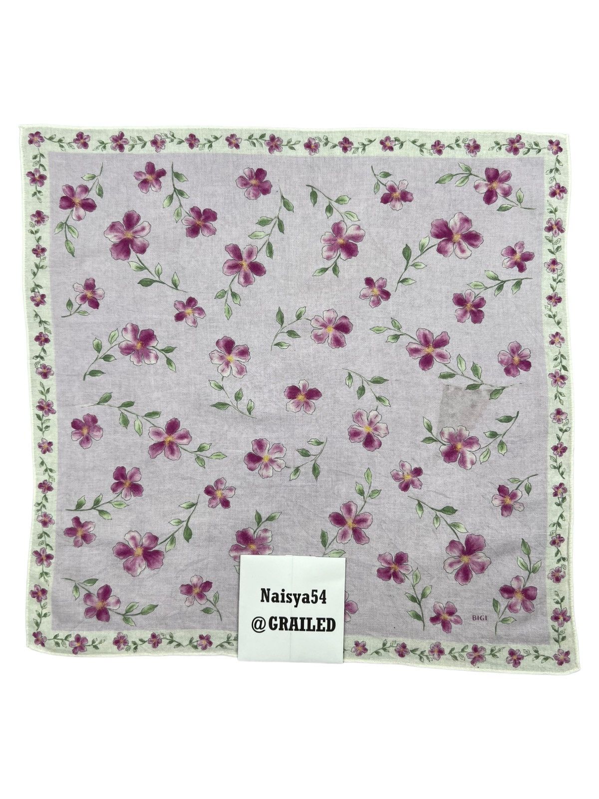 BIGI Bigi Handkerchief Neckerchief Bandana Pocketsquare Size ONE SIZE - 6 Thumbnail