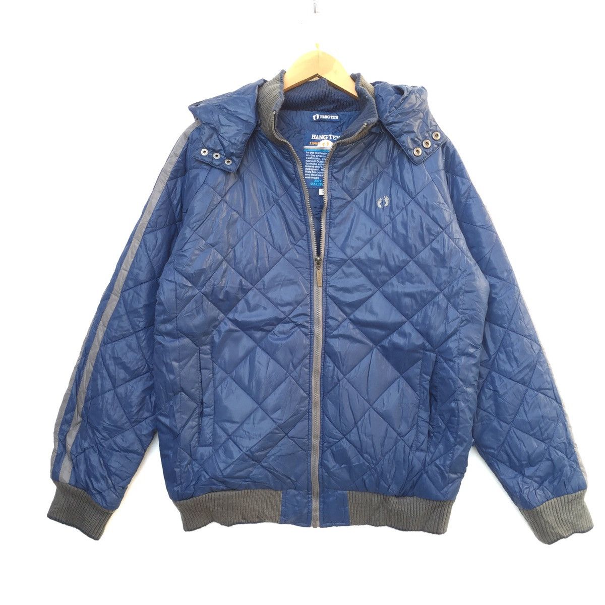 Hang Ten Vintage 90s Hang Ten Small Logo Puffer Jacket | Hype Swag Size US M / EU 48-50 / 2 - 3 Thumbnail