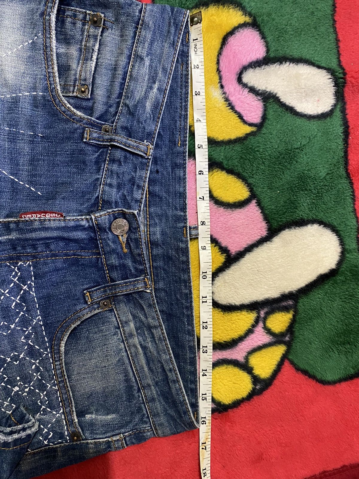 Other Dsquared Sashiko Custom Made Reworked Jeans Size US 31 - 10 Thumbnail