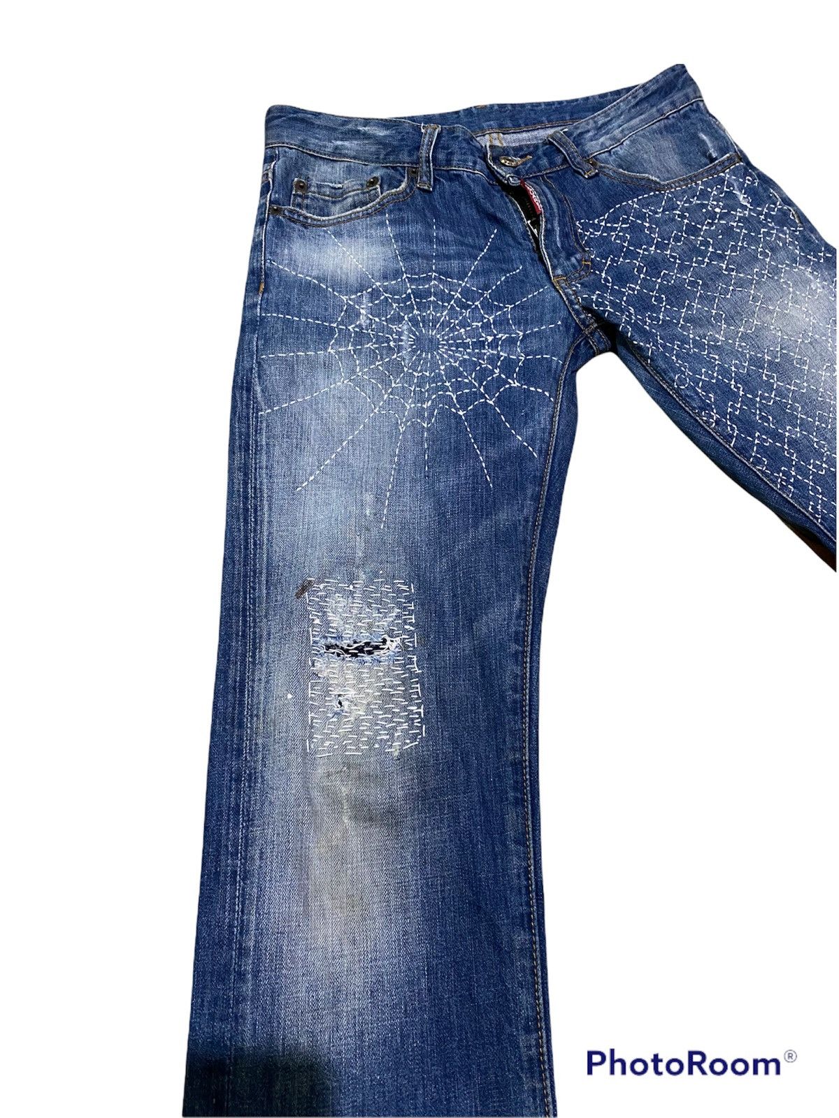 Other Dsquared Sashiko Custom Made Reworked Jeans Size US 31 - 2 Thumbnail