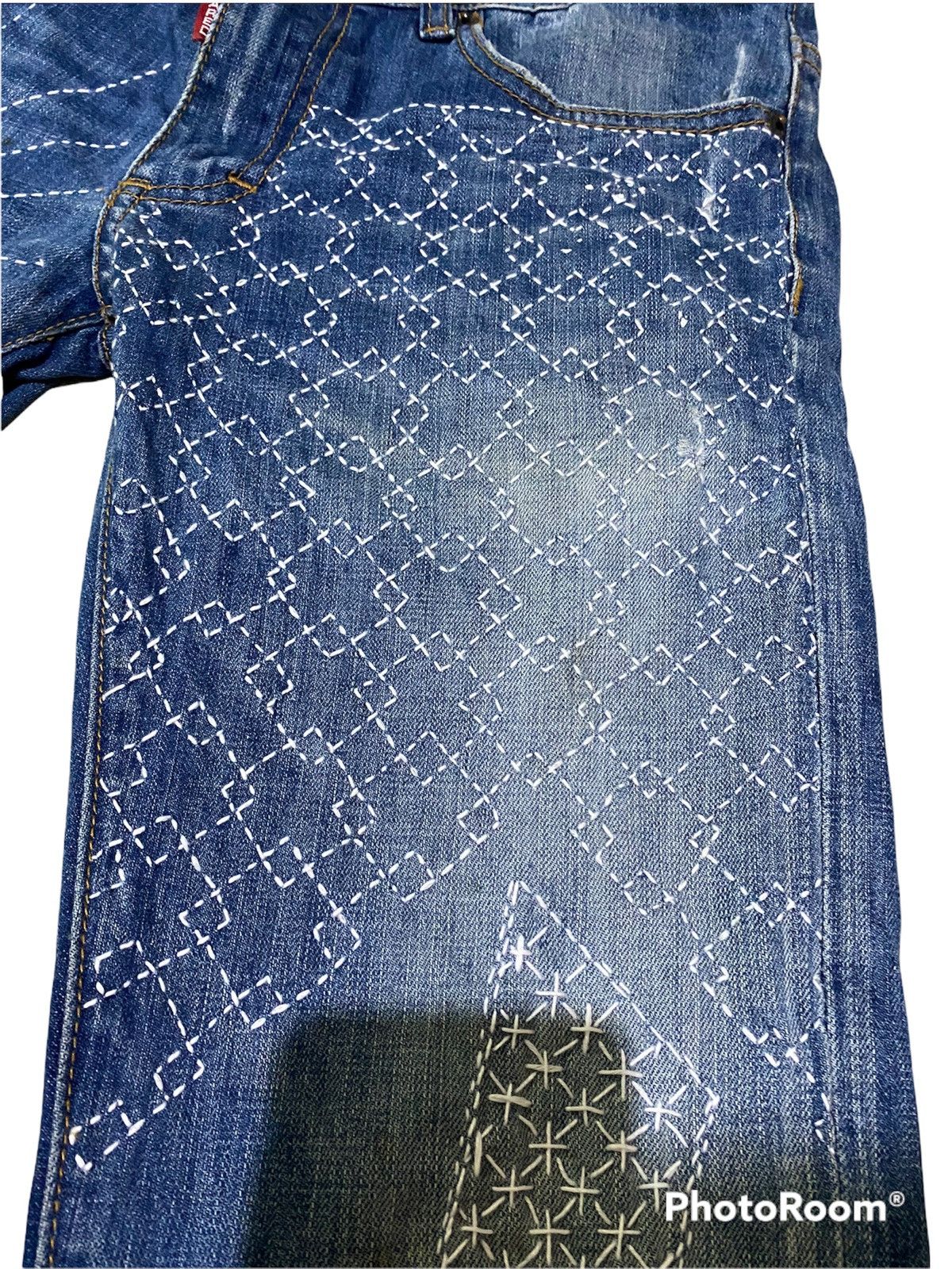 Other Dsquared Sashiko Custom Made Reworked Jeans Size US 31 - 6 Thumbnail