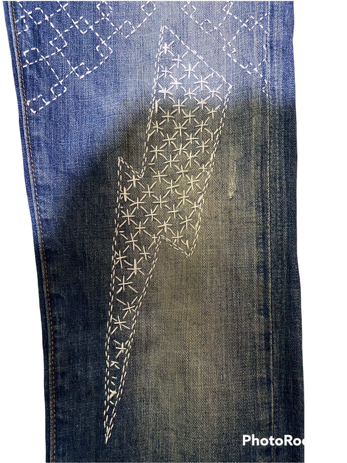 Other Dsquared Sashiko Custom Made Reworked Jeans Size US 31 - 7 Thumbnail