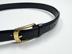 Louis Vuitton 90/36 Black x Silver Outline LV Shadow Belt 52lv218s