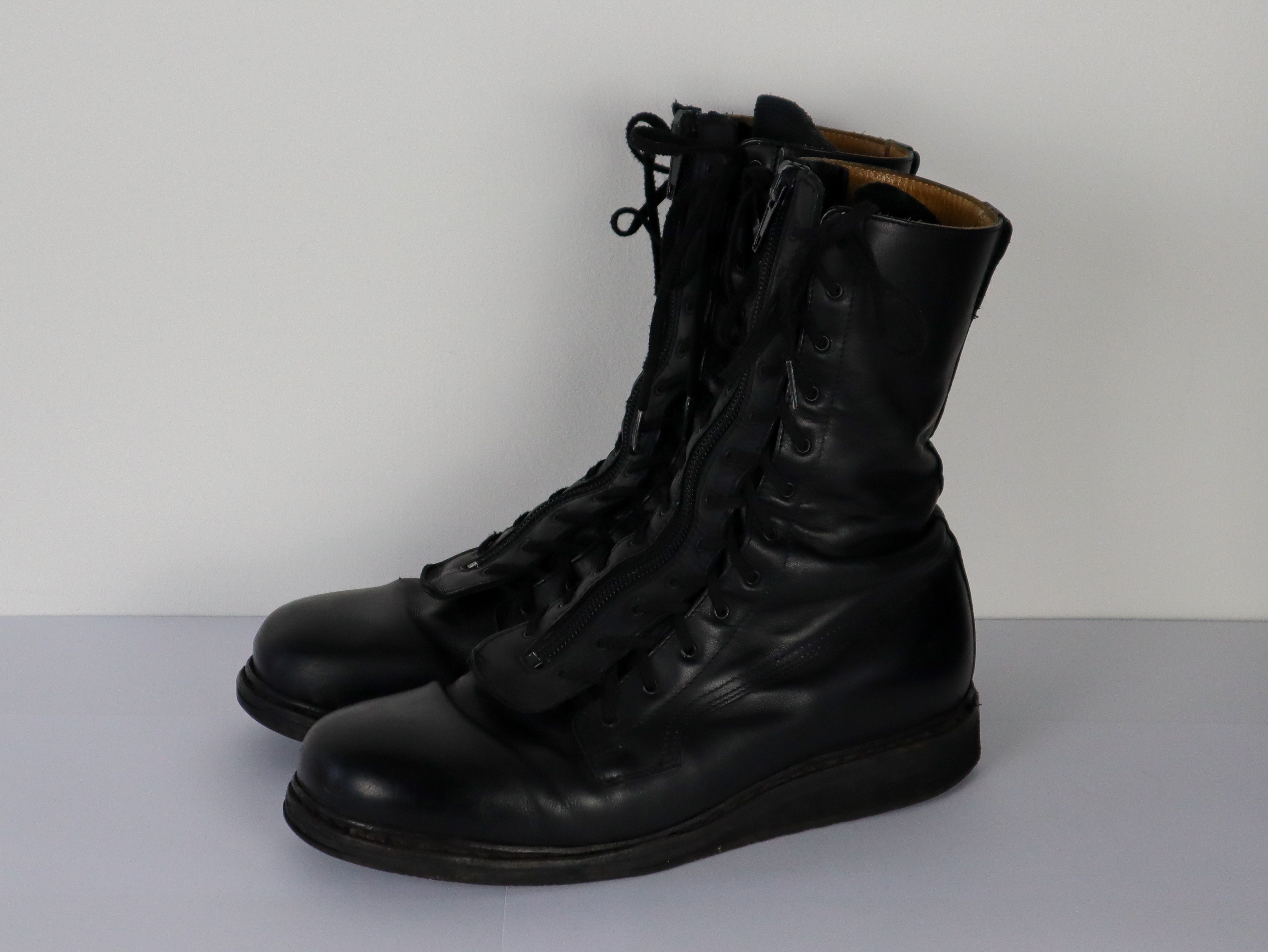 Vintage BW Pilot Boots Front Zipped Boots | Grailed