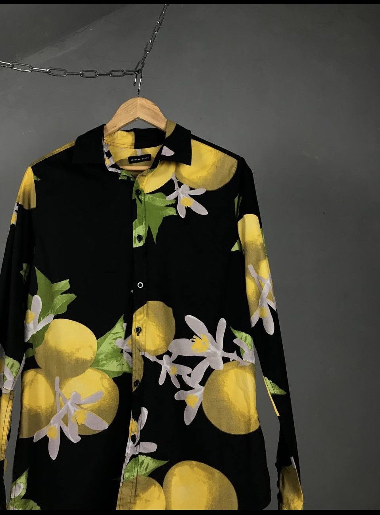 Vintage Process Black street fashion crazy overprinted shirt Size US M / EU 48-50 / 2 - 2 Thumbnail