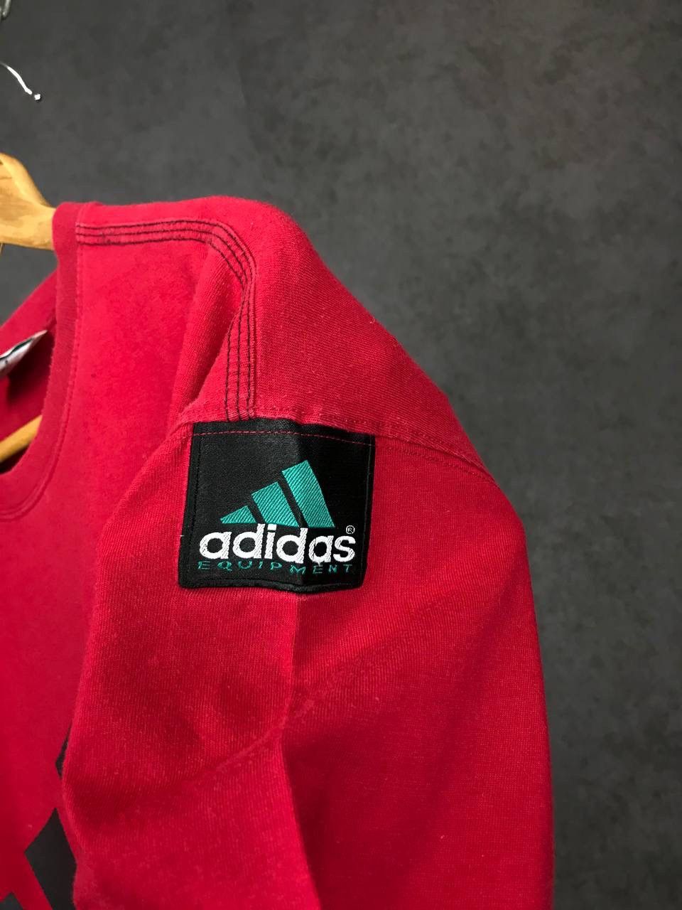 Adidas Adidas Equipment vintage streetwear red tee Size US L / EU 52-54 / 3 - 5 Thumbnail