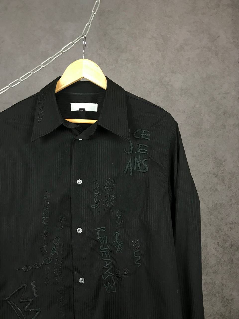 Iceberg Iceberg vintage luxury overprinted black shirt Size US L / EU 52-54 / 3 - 2 Thumbnail