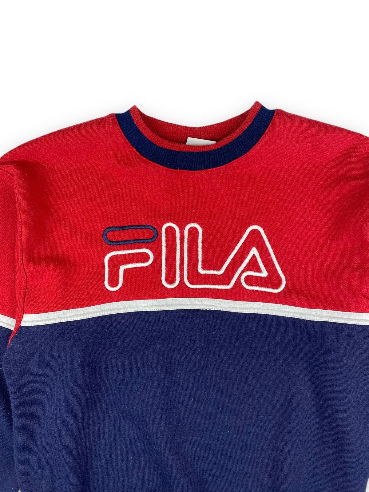 Fila Vintage 00s Fila Big Logo y2k sweatshirt Size US S / EU 44-46 / 1 - 5 Thumbnail