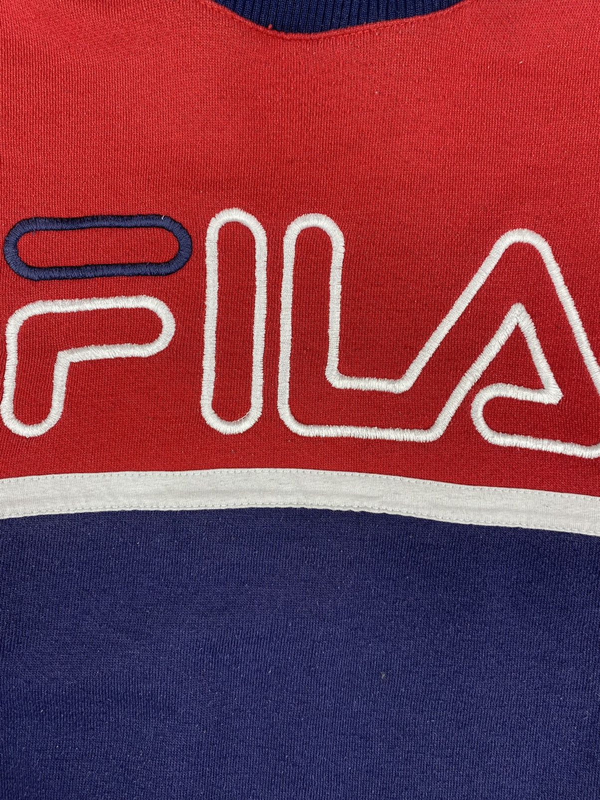 Fila Vintage 00s Fila Big Logo y2k sweatshirt Size US S / EU 44-46 / 1 - 6 Thumbnail