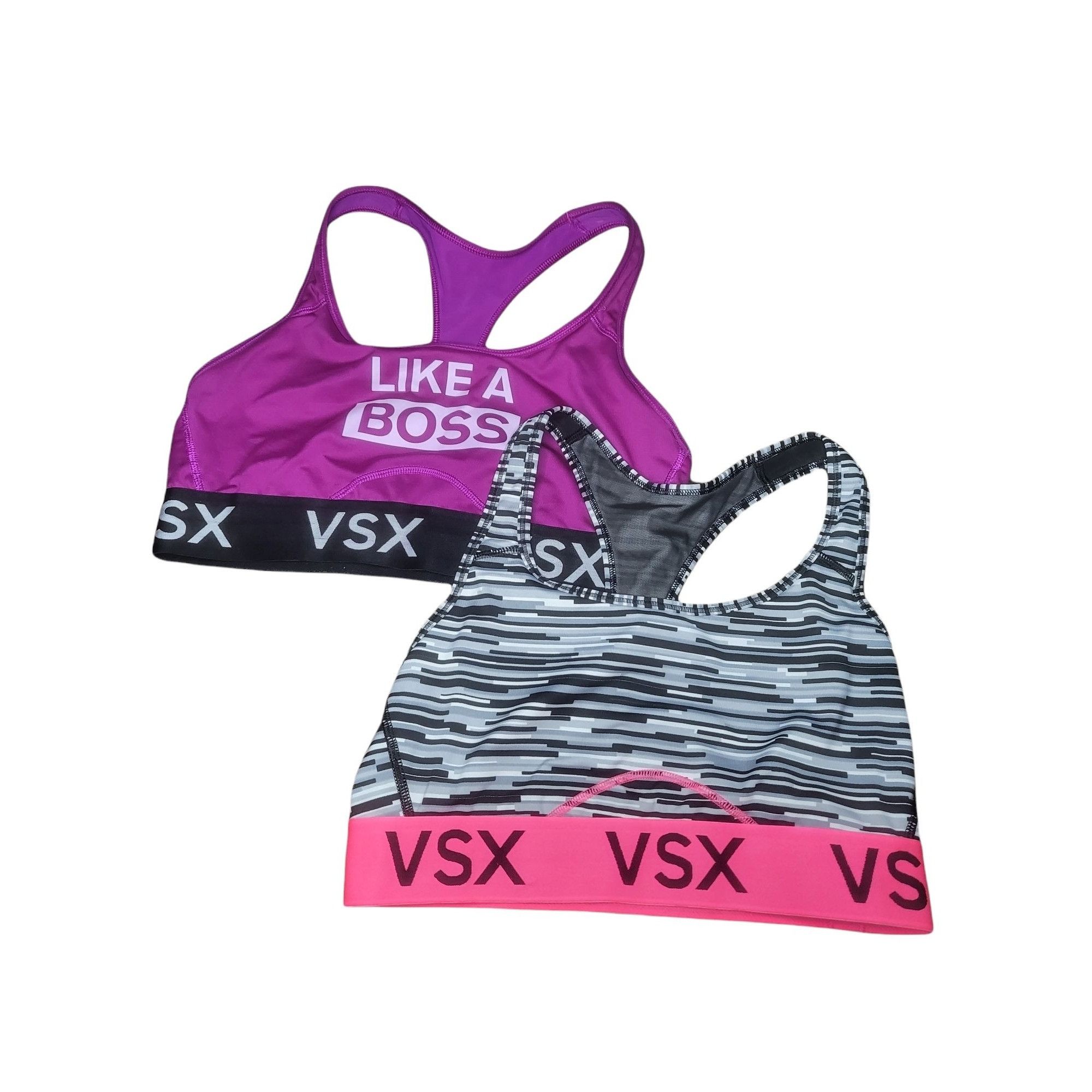 Victorias Secret Large Sports Bra Star Print Pullover