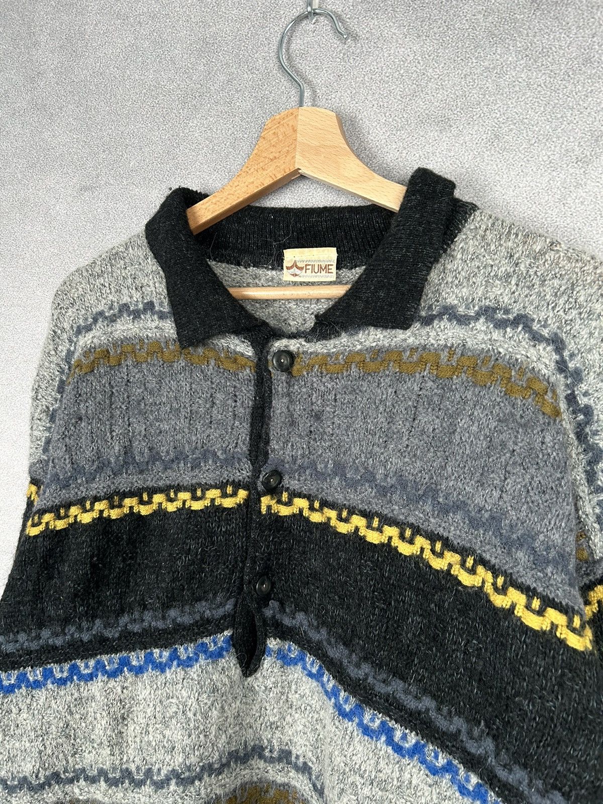 Other Vintage Avant Garde Knit Striped Made in Italy Sweater Size US L / EU 52-54 / 3 - 3 Thumbnail