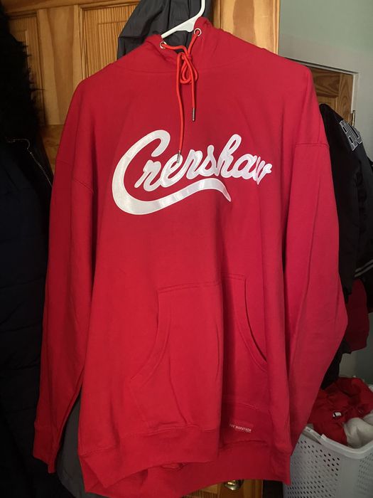 Red cheap crenshaw hoodie