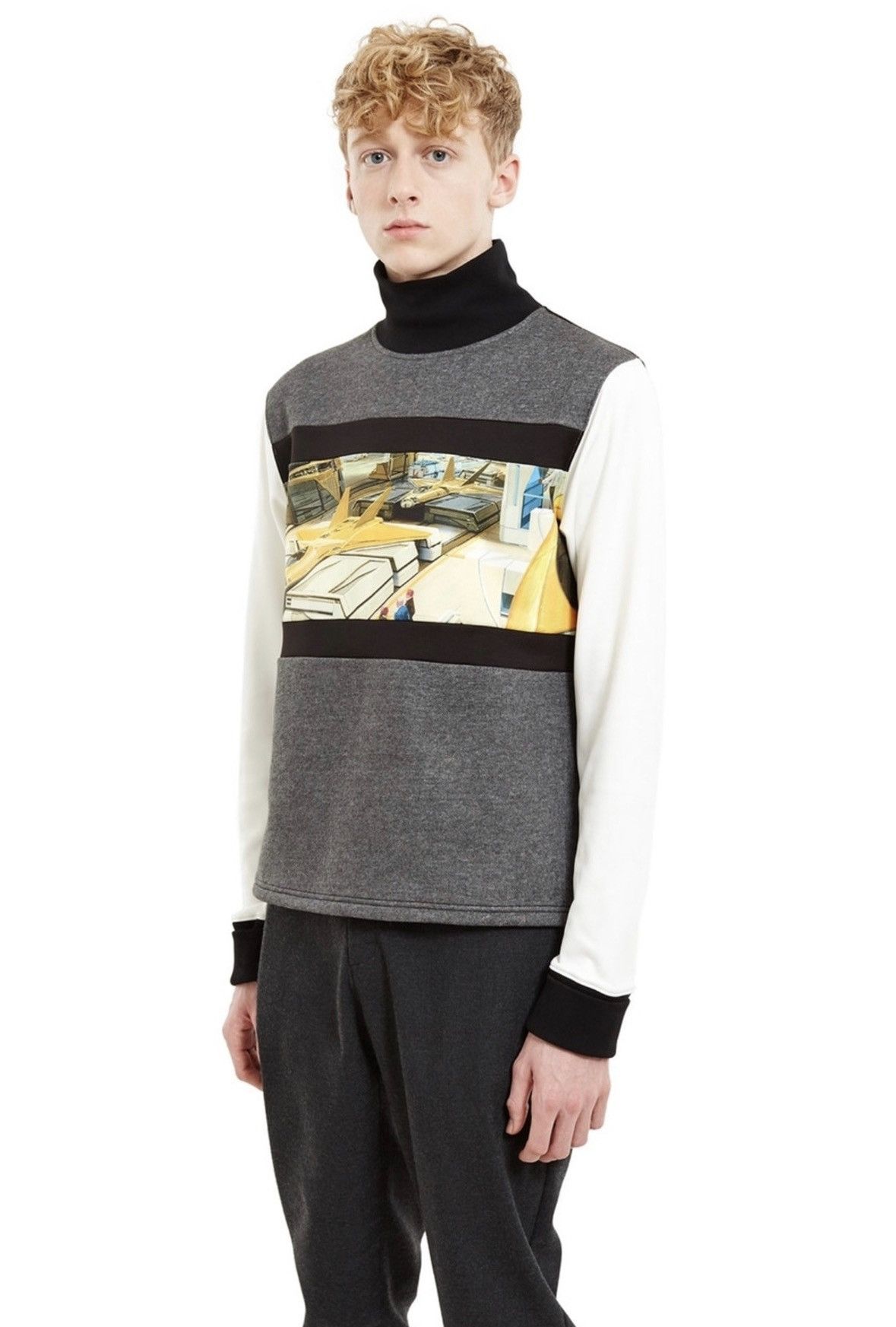 Opening Ceremony Opening Ceremony - Jet Fighter - Mock Turtleneck Sweater Size US M / EU 48-50 / 2 - 4 Thumbnail