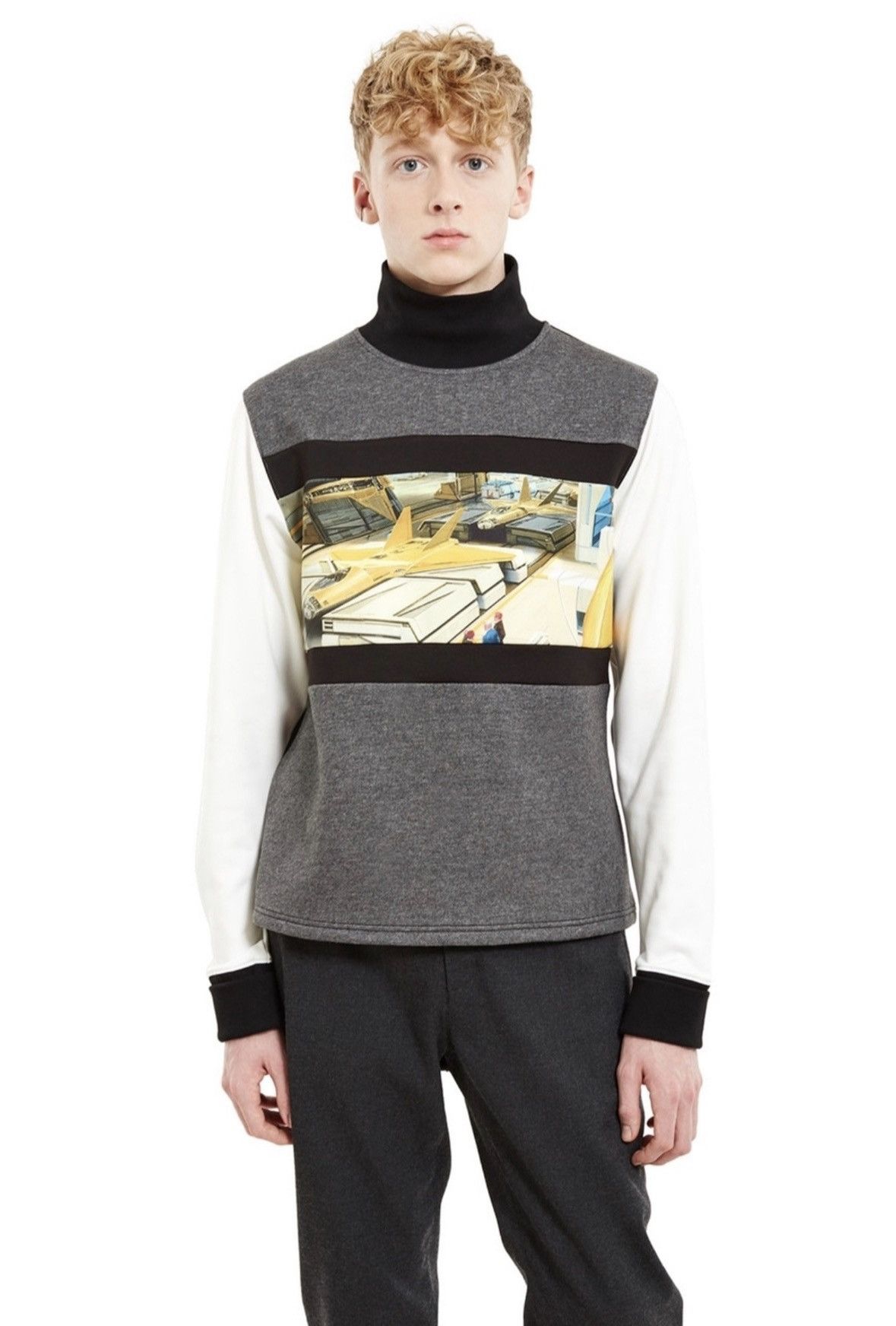 Opening Ceremony Opening Ceremony - Jet Fighter - Mock Turtleneck Sweater Size US M / EU 48-50 / 2 - 5 Thumbnail