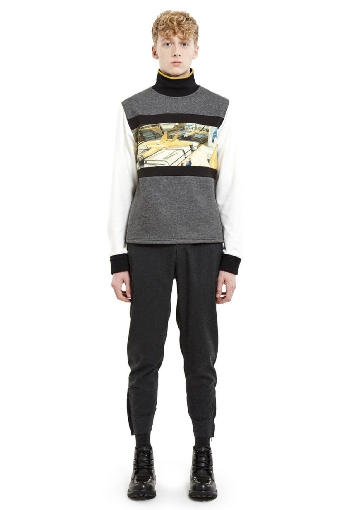 Opening Ceremony Opening Ceremony - Jet Fighter - Mock Turtleneck Sweater Size US M / EU 48-50 / 2 - 2 Thumbnail