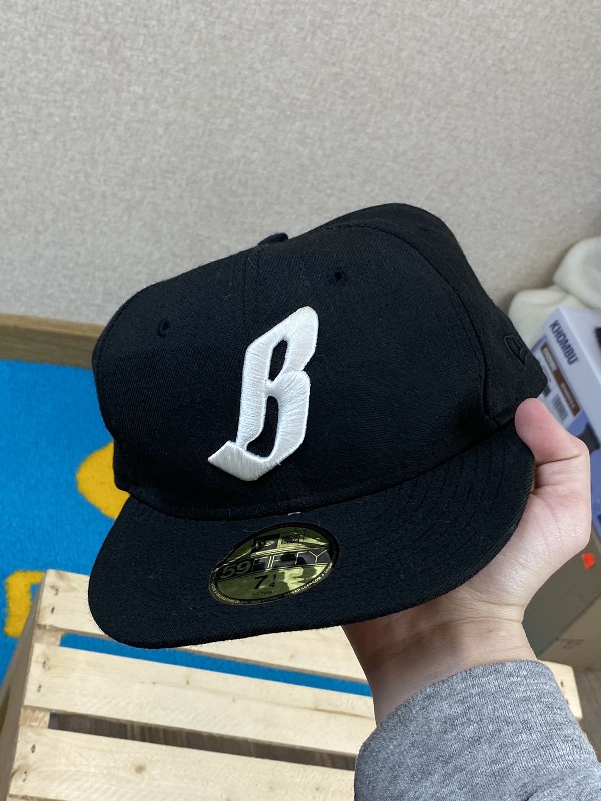 Billionaire Boys Club × New Era Billionaire Boys Club New Era “B” logo wool black hat cap Size ONE SIZE - 5 Thumbnail