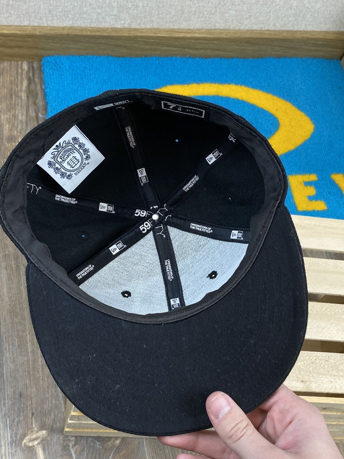 Billionaire Boys Club × New Era Billionaire Boys Club New Era “B” logo wool black hat cap Size ONE SIZE - 7 Thumbnail