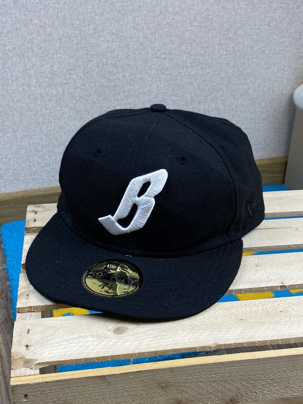 Billionaire Boys Club New Era “B” logo wool black hat cap