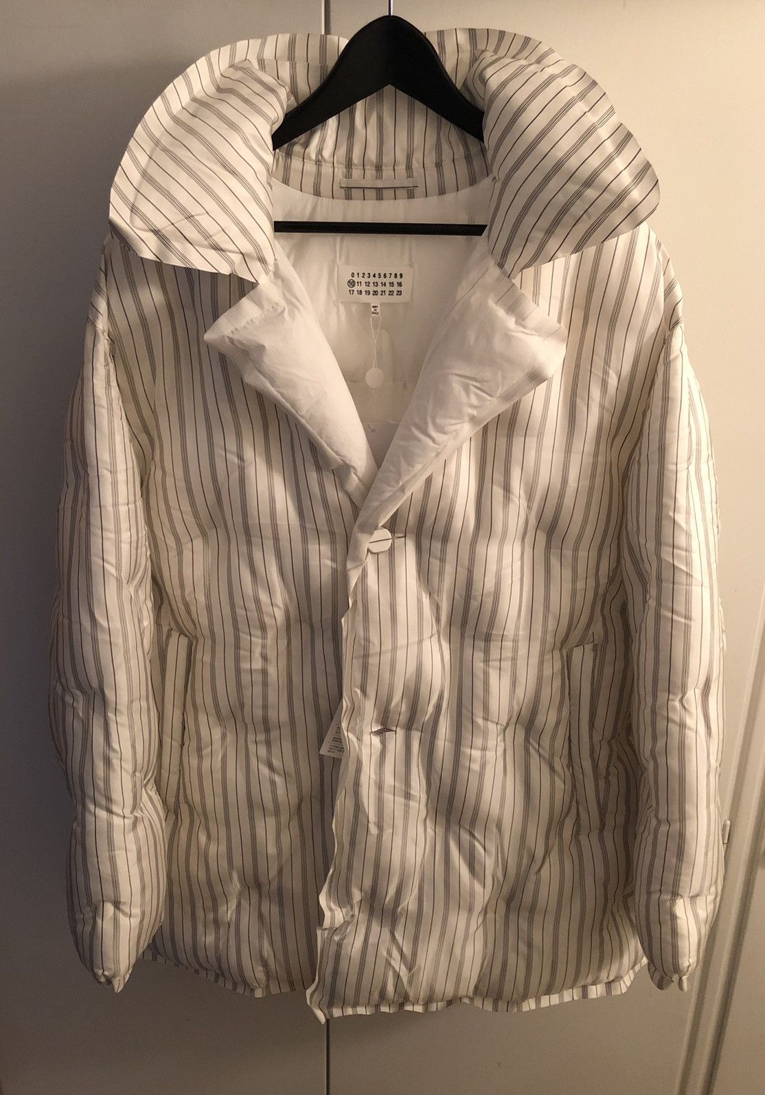 image of Maison Margiela New With Tags Margiela Glam Slam Puffer Jacket in White, Men's (Size Large)