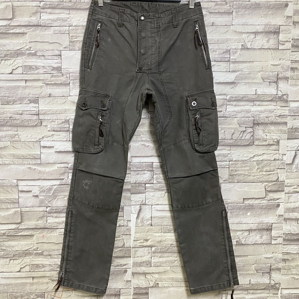 PPFM Japanese Brand MAX FRITZ Cargo Pants Zipper Size US 31 - 3 Thumbnail