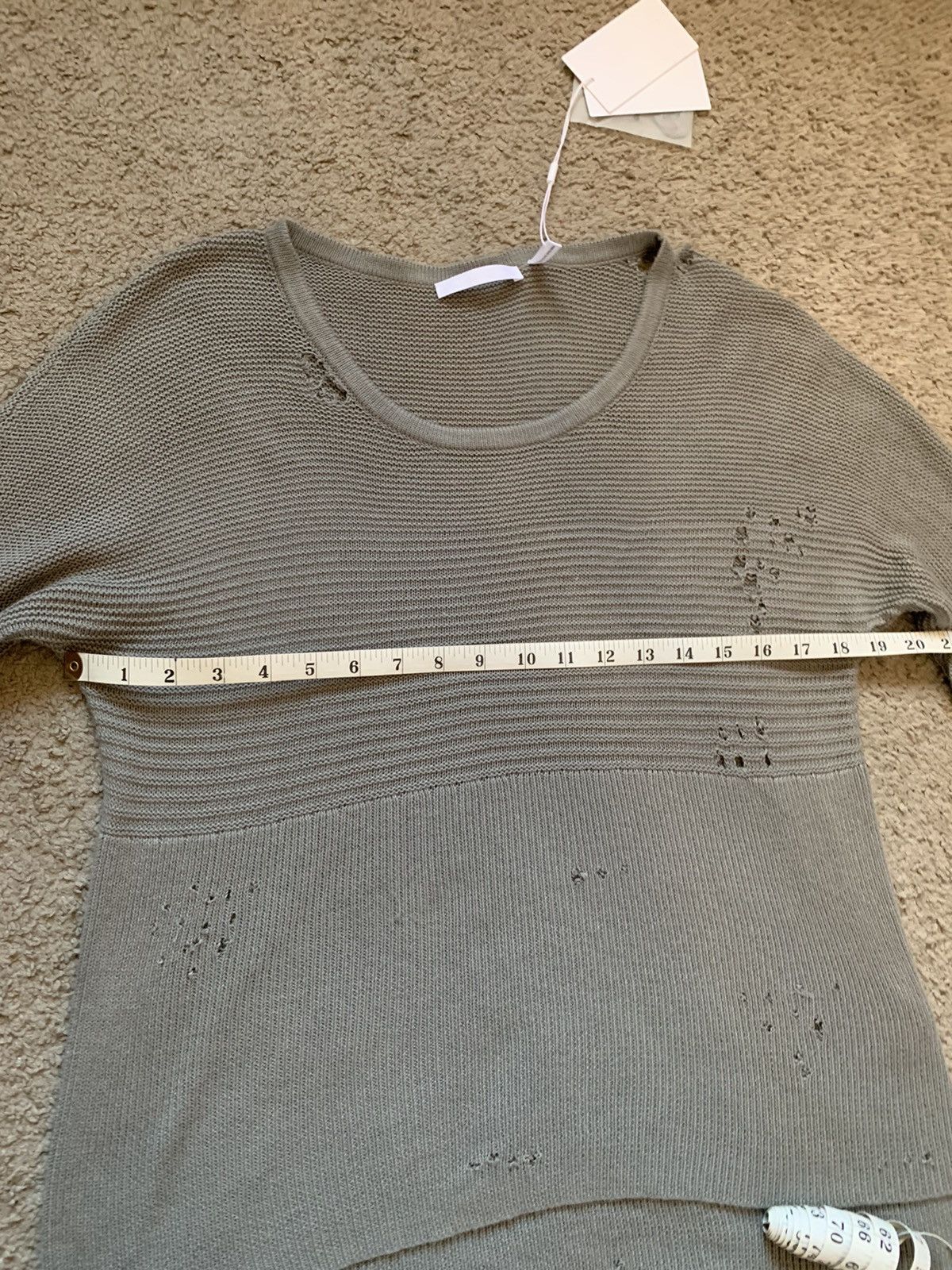 Helmut Lang HELMUT LANG DISTRESSED KNITTED SWEATER Size XS / US 0-2 / IT 36-38 - 13 Thumbnail