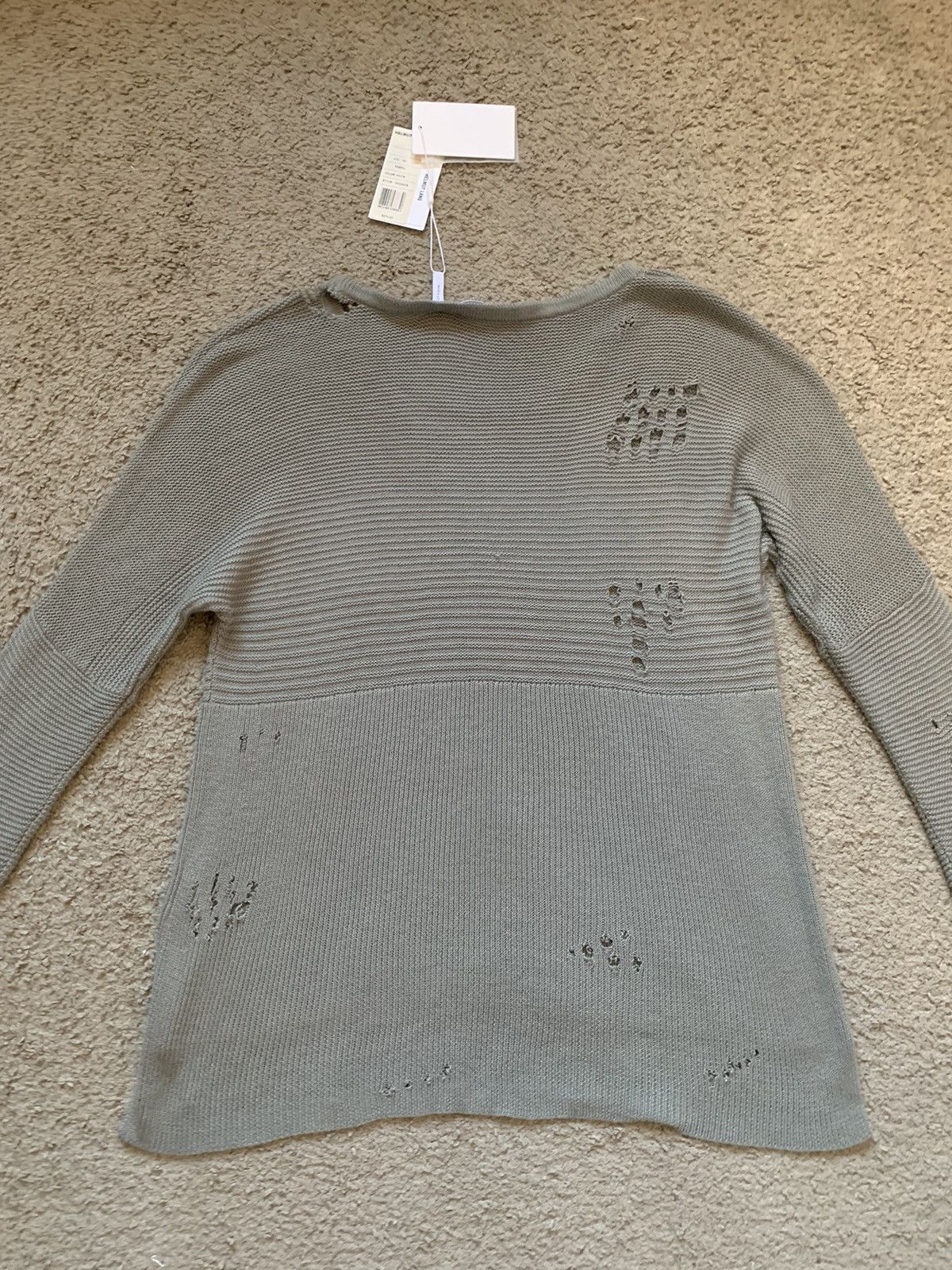 Helmut Lang HELMUT LANG DISTRESSED KNITTED SWEATER Size XS / US 0-2 / IT 36-38 - 8 Thumbnail