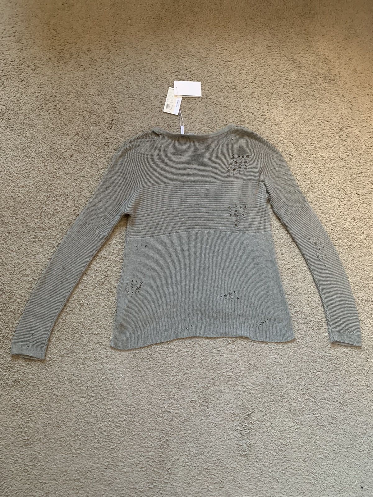 Helmut Lang HELMUT LANG DISTRESSED KNITTED SWEATER Size XS / US 0-2 / IT 36-38 - 7 Thumbnail
