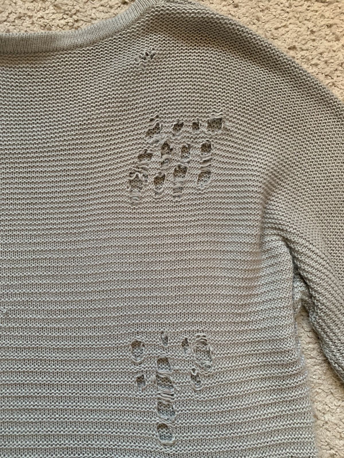 Helmut Lang HELMUT LANG DISTRESSED KNITTED SWEATER Size XS / US 0-2 / IT 36-38 - 9 Thumbnail