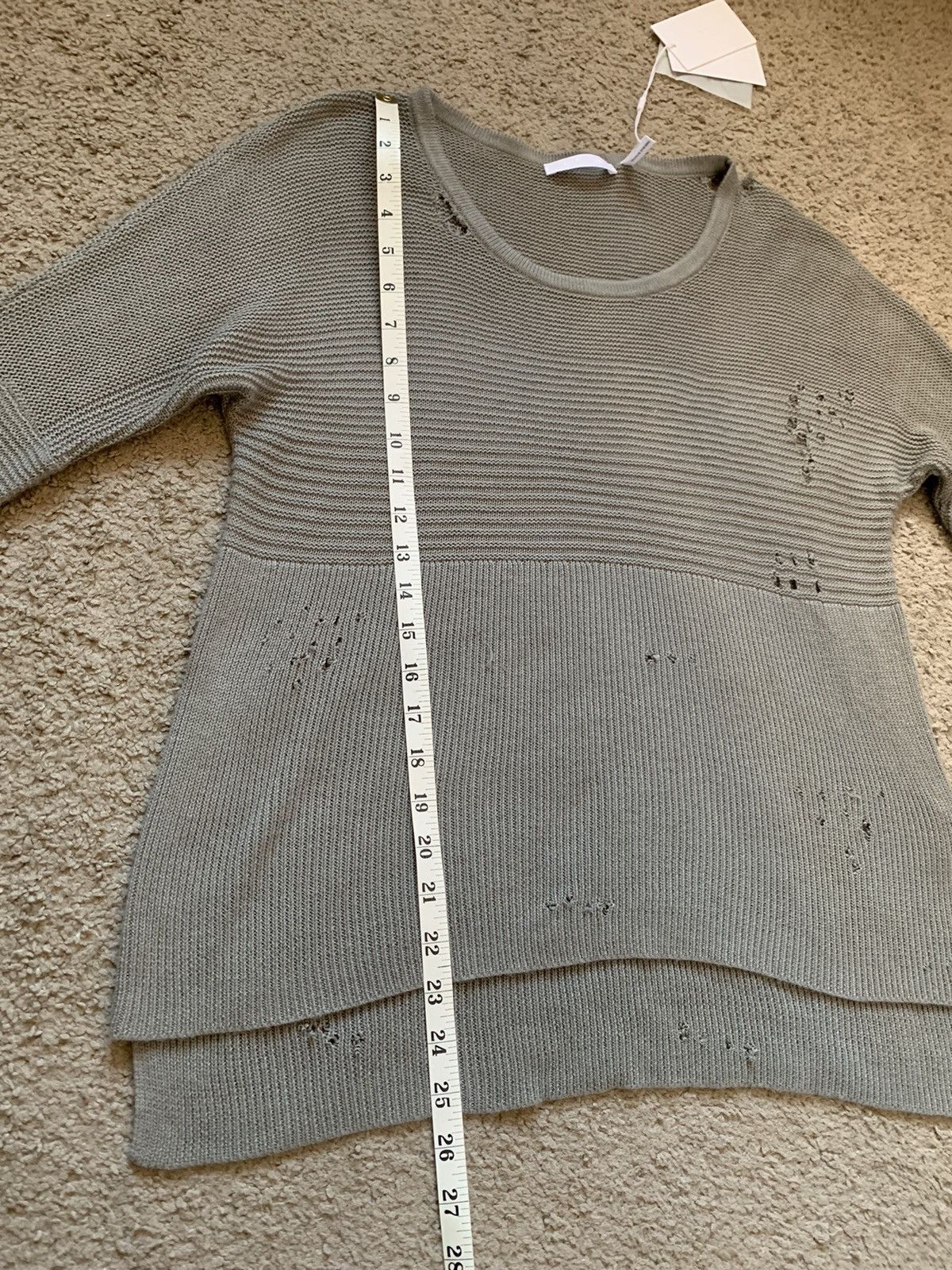 Helmut Lang HELMUT LANG DISTRESSED KNITTED SWEATER Size XS / US 0-2 / IT 36-38 - 12 Thumbnail