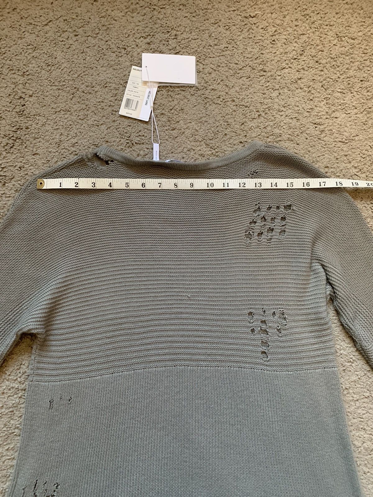 Helmut Lang HELMUT LANG DISTRESSED KNITTED SWEATER Size XS / US 0-2 / IT 36-38 - 16 Thumbnail