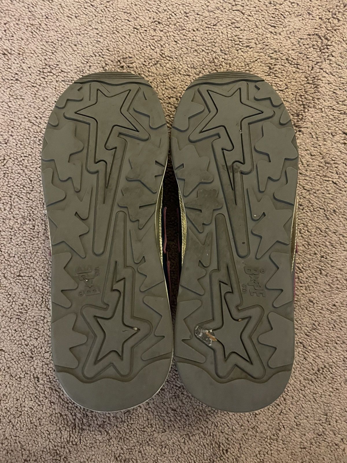 Bape Bape Roadsta ‘Metallic Green’ Size US 10 / EU 43 - 6 Thumbnail