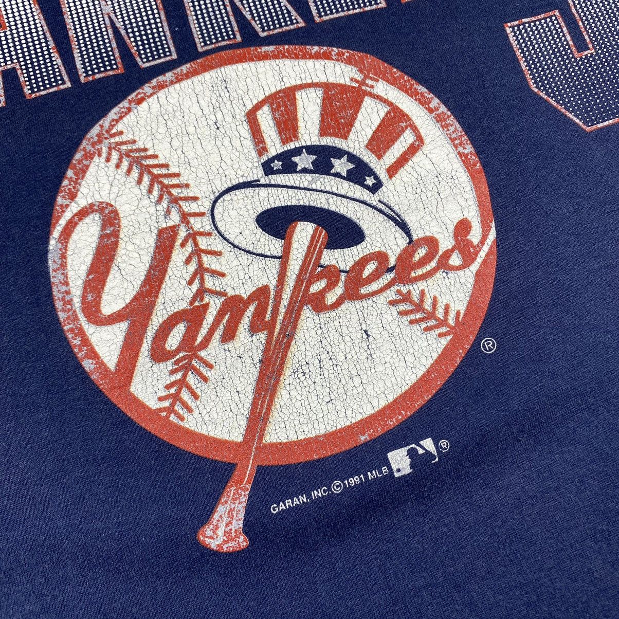 NFL Rare! Vintage New York Yankees 1991 T Shirt Made USA NFL Pro Size US XL / EU 56 / 4 - 3 Thumbnail