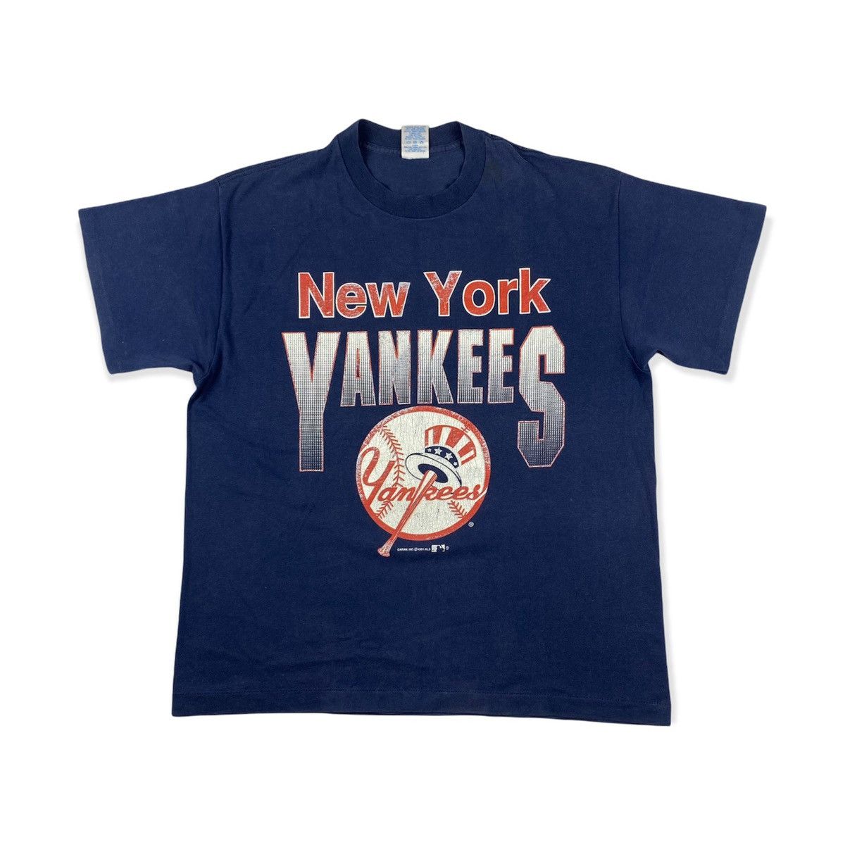 NFL Rare! Vintage New York Yankees 1991 T Shirt Made USA NFL Pro Size US XL / EU 56 / 4 - 1 Thumbnail