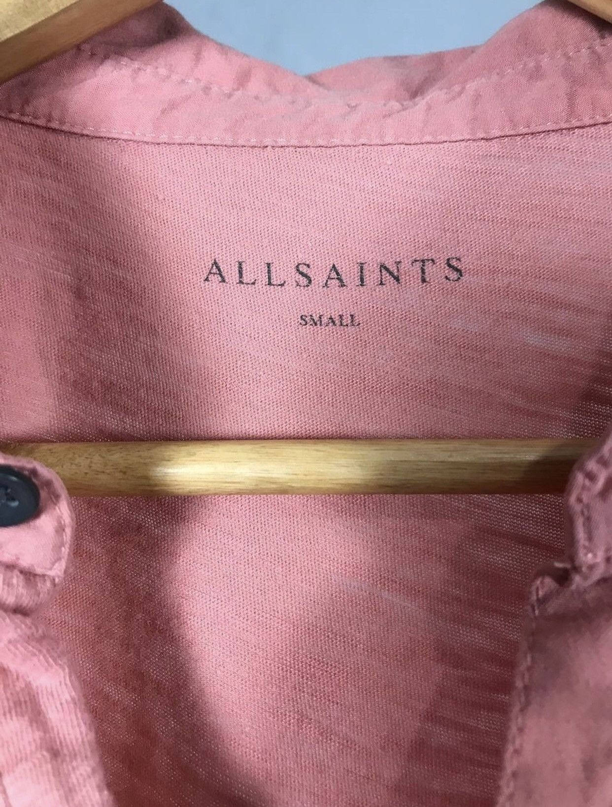 Allsaints Allsaints luxury streetwear pink polo tee Size US S / EU 44-46 / 1 - 4 Thumbnail