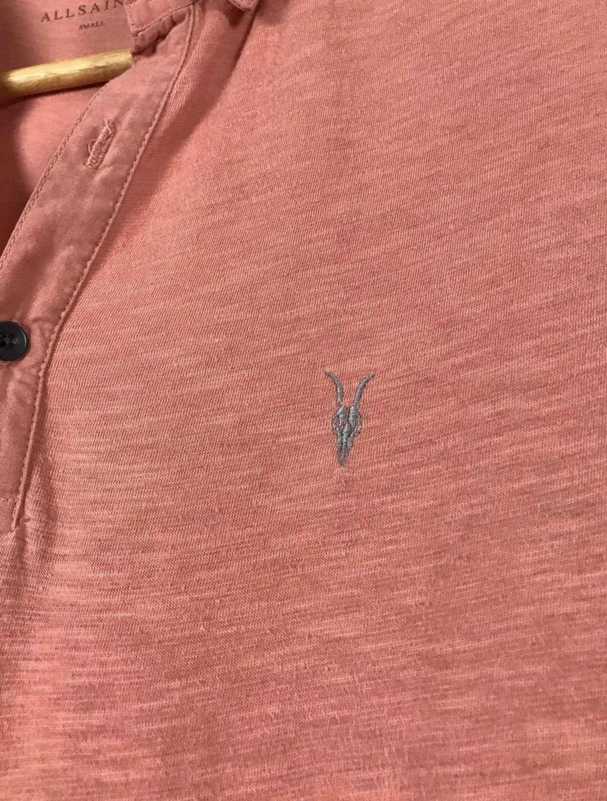Allsaints Allsaints luxury streetwear pink polo tee Size US S / EU 44-46 / 1 - 3 Thumbnail