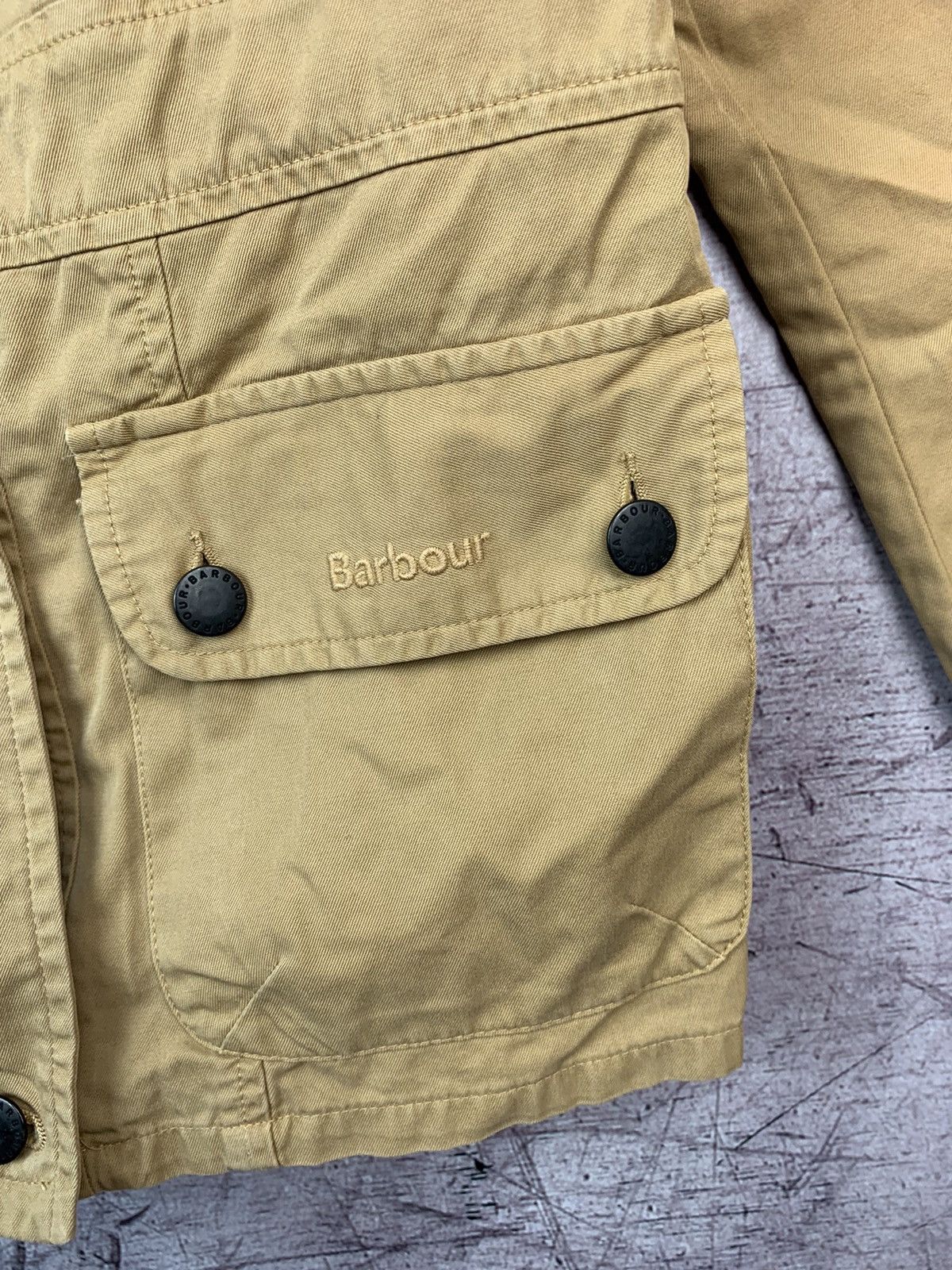 Barbour Barbour Womens Washed Double Breasted Utility Jacket Size M / US 6-8 / IT 42-44 - 4 Thumbnail