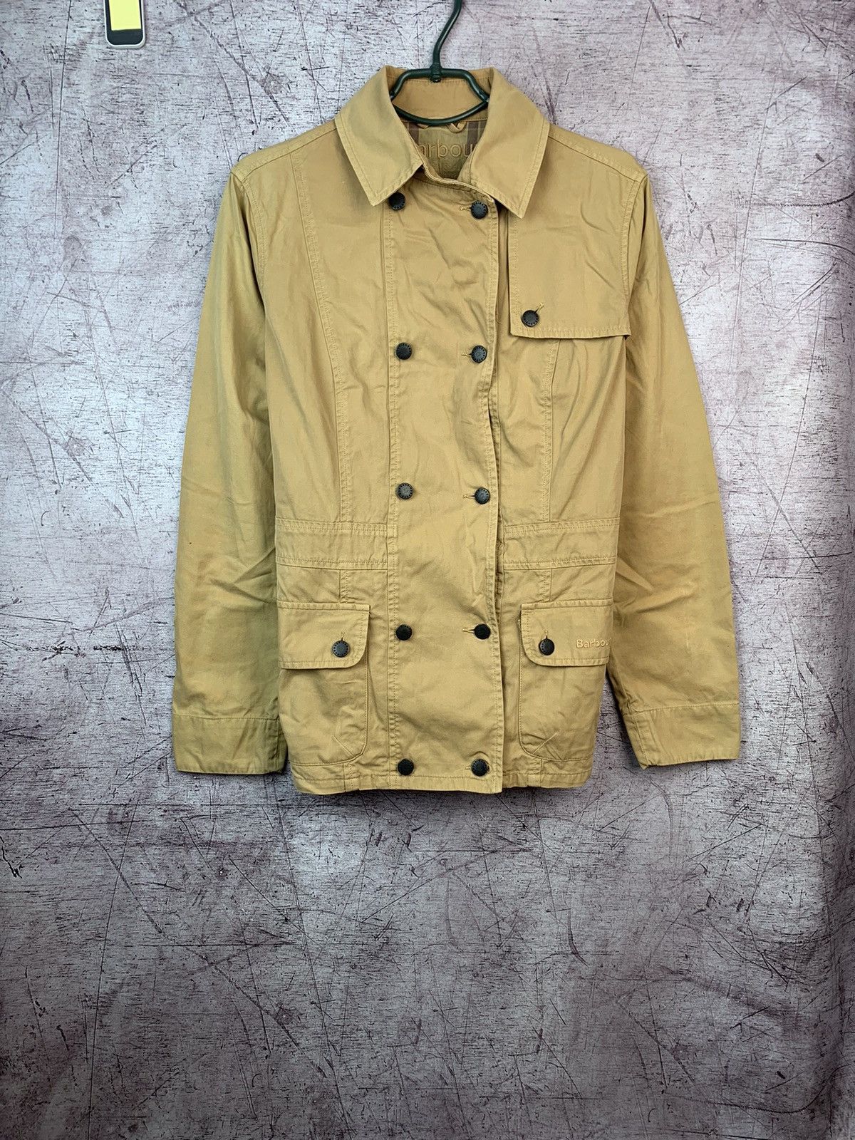 Barbour Barbour Womens Washed Double Breasted Utility Jacket Size M / US 6-8 / IT 42-44 - 1 Thumbnail