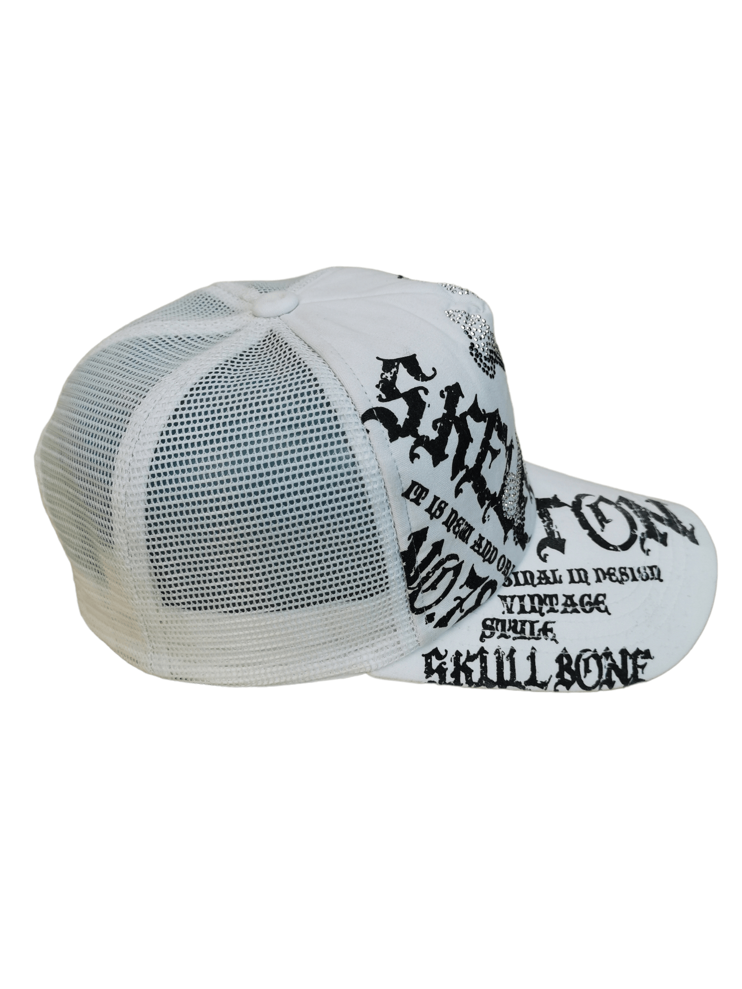 Designer × Seditionaries SKELETON SKULL BONE DESIGN TRUCKER HAT CAP Size ONE SIZE - 6 Thumbnail