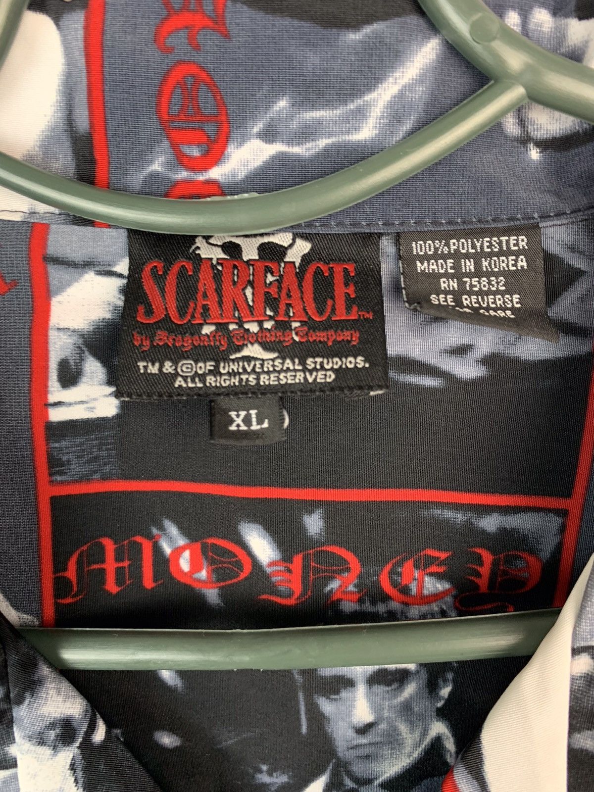 Vintage Scarface Movie Vintage Y2K Mens Hawaiian Shirt Size US XL / EU 56 / 4 - 9 Thumbnail