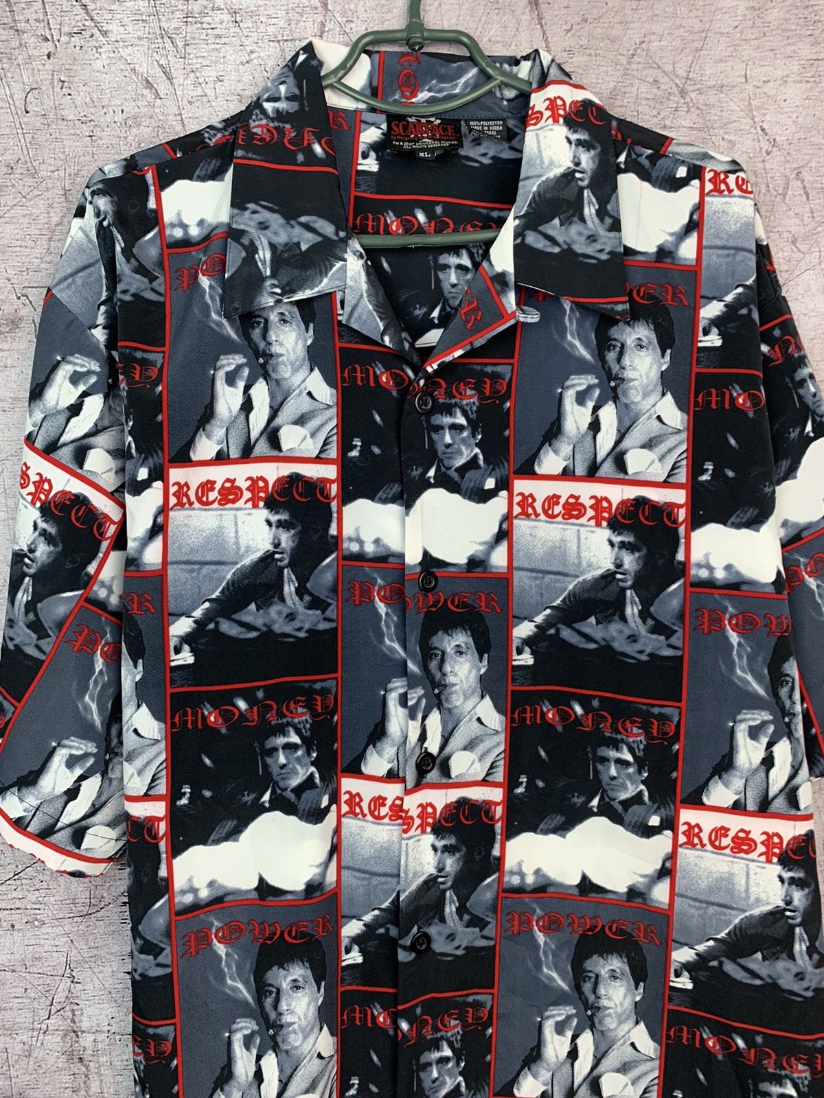 Vintage Scarface Movie Vintage Y2K Mens Hawaiian Shirt Size US XL / EU 56 / 4 - 2 Thumbnail