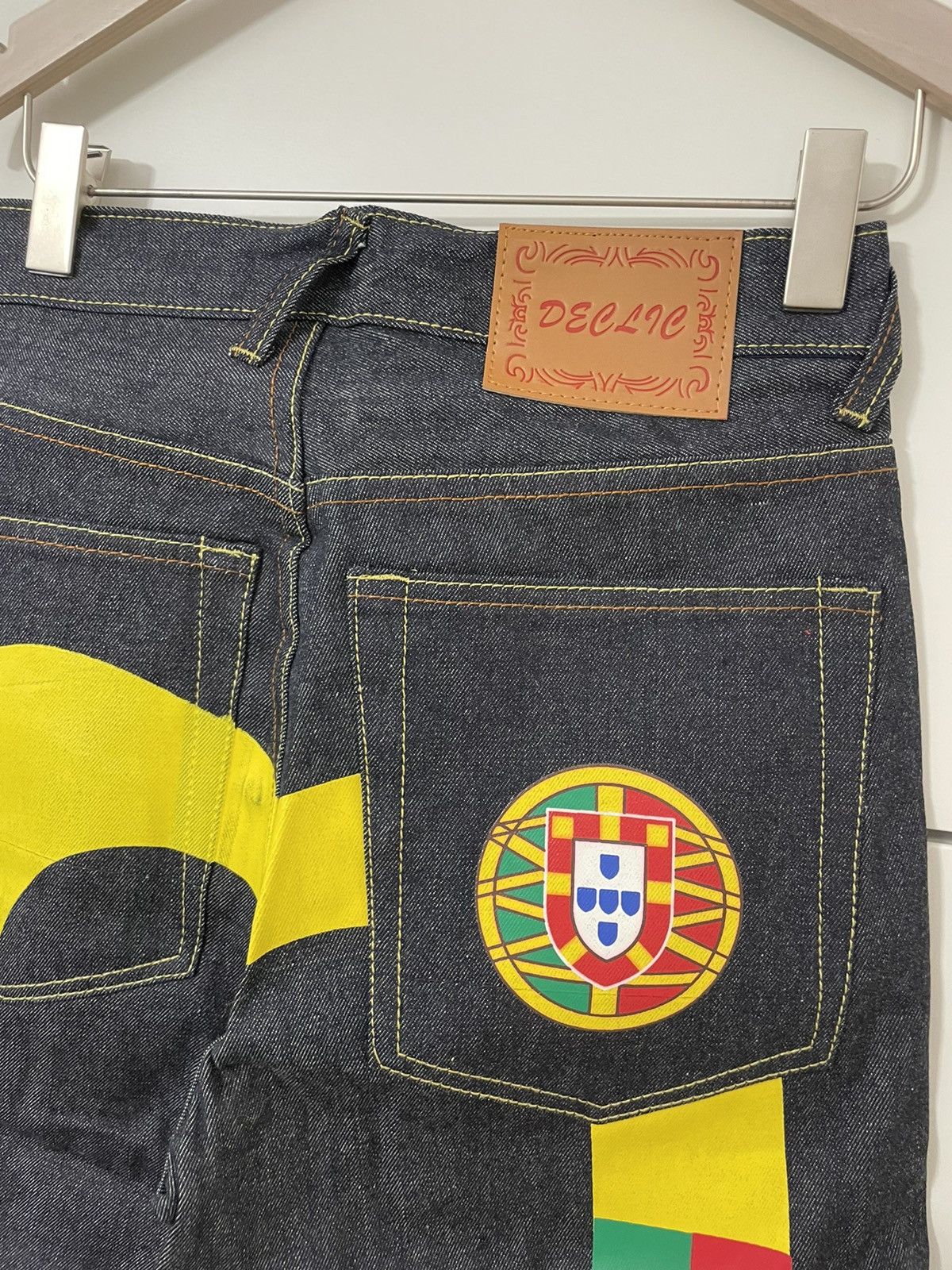 Japanese Brand × Vintage Vintage Y2K National Flag Graphic Print Denim Pants Size US 30 / EU 46 - 3 Thumbnail
