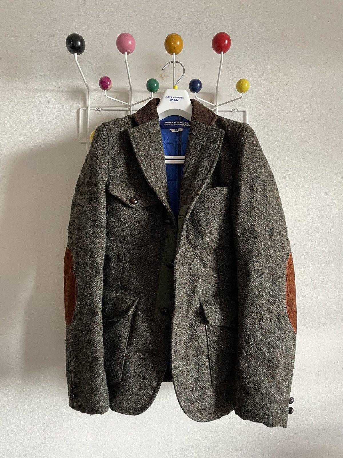 Comme des Garcons × Junya Watanabe Junya Watanabe MAN x CDG Interior Quilted Tweed Jacket Size US S / EU 44-46 / 1 - 5 Thumbnail