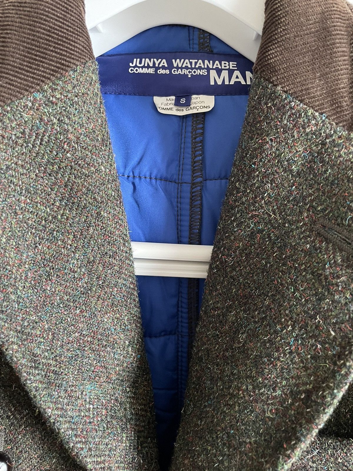 Comme des Garcons × Junya Watanabe Junya Watanabe MAN x CDG Interior Quilted Tweed Jacket Size US S / EU 44-46 / 1 - 4 Thumbnail