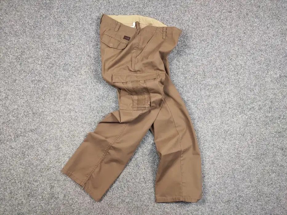 Japanese Brand Vintage 90's Japanese Wolsey Brown Cargo Pants Travis Scott Size US 34 / EU 50 - 7 Thumbnail